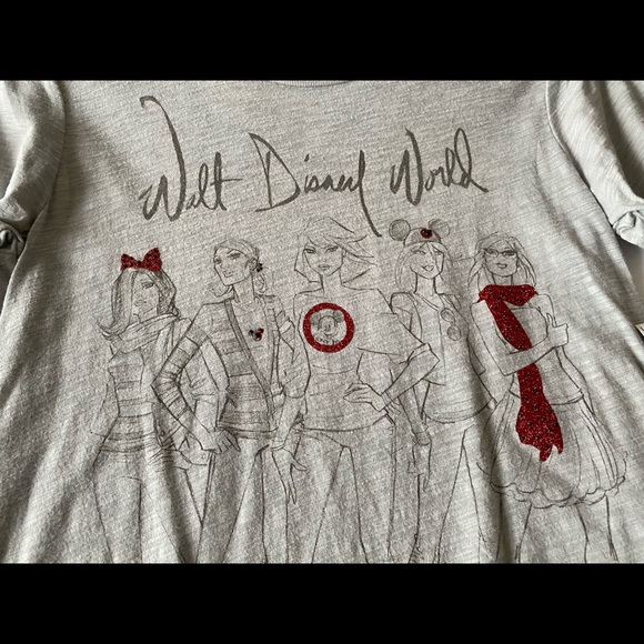 NWT Walt Disney World- Disney Parks Women’s Junior Authentic T-Shirt Gray Sz M - Picture 5 of 11